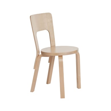Stuhl 66 ARTEK / Alvar Aalto, 1935 - Holz natur - Holz | Made In