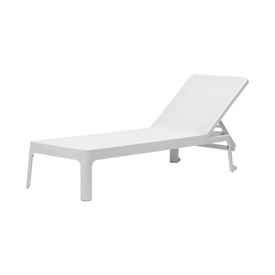 Lettino inclinabile impilabile Plano corian bianco - NARDI