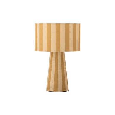 Lampe de table Emmie tissu jaune / Ø 20 x H 30 cm - Bloomingville