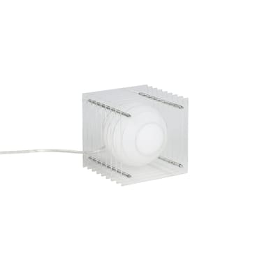 Lampe de table Lop Small Square plastique transparent / Lauréat Archiproducts Design Award - BANG