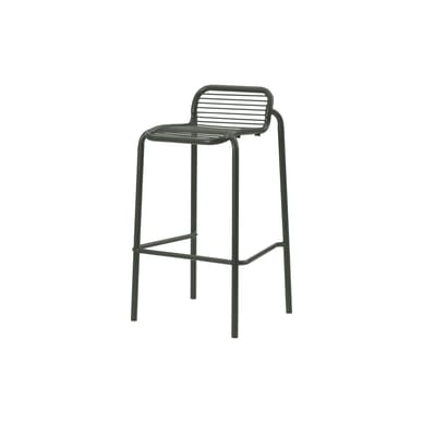Sgabello bar Vig metallo verde / H 75 cm - Normann Copenhagen