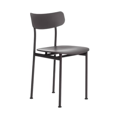 Chaise Motta marron / Jasper Morrison - Polypropylène recyclé - Magis