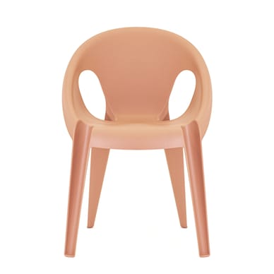 Fauteuil empilable Bell plastique orange / Polypropylène recyclé (éco-conçu) - Konstantin Grcic, 2020 - Magis