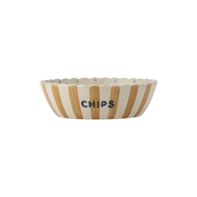 Saladier Chip - Pop Corn céramique jaune / Ø 24 x 7 cm - Bloomingville