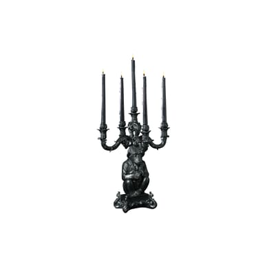 Chandelier Burlesque plastique noir / Chimpanzé - H 48 cm - Seletti