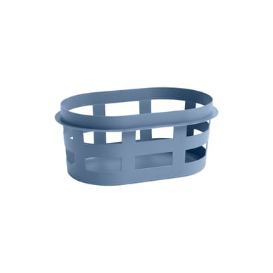 Panier à linge  plastique bleu Small / 57 x  37 x H 24 cm - Recyclé - Hay