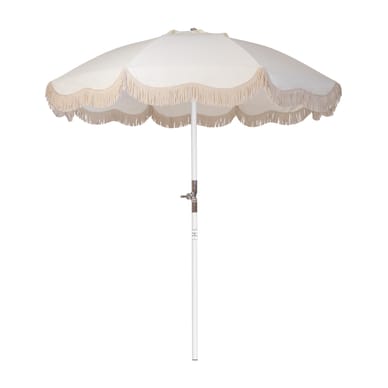 Sonnenschirm The Club textil weiß / Ø 200 cm - BUSINESS & PLEASURE