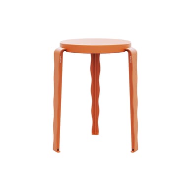 Tabouret empilable Lou Vague by Uchronia / Hêtre monochrome - TIPTOE