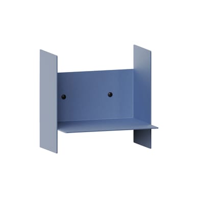 Étagère Pli métal bleu / L 20 x P 15 cm - TIPTOE