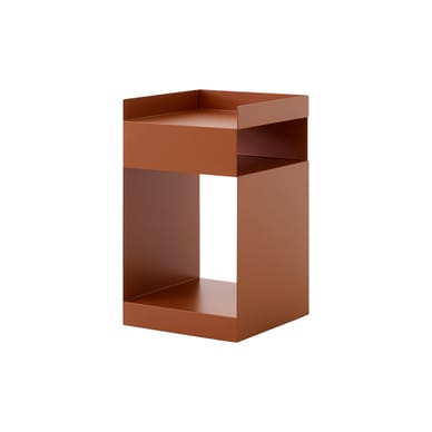 Caisson à roulettes Rotate SC73 métal orange marron / 35 x 35 x H 59 cm - &tradition