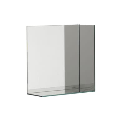 Miroir mural Narciso Large / Etagère - 75 x 75 x P 22,5 cm - Mogg