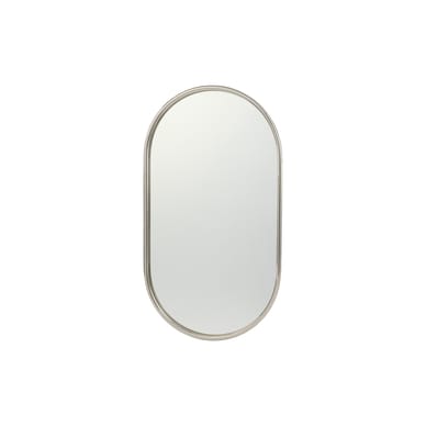 Miroir mural Angui Wide métal argent / 60 x 100 cm - AYTM
