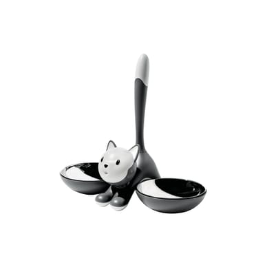 Gamelle Tigrito plastique gris / pour chat - Alessi