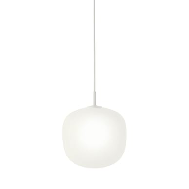 Suspension Rime verre blanc / Ø 25 - soufflé bouche - Muuto