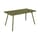 Luxembourg Rectangular table metal green / 143 x 80 cm (6 people) - Parasol hole - Fermob