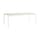 Tavolo rettangolare Palissade metallo bianco / 220 x 90 cm - Hay