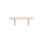 Table basse Noon bois blanc / 118 x 58 cm - NOBODINOZ