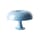 Lampada da tavolo Nessino materiale plastico blu / Ø 32 x H 23 cm - Riedizione degli anni '60 - Artemide