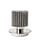Lampe sans fil rechargeable In The Sun Table LED verre argent métal / USB - DCW éditions