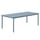 Tavolo rettangolare Linear metallo blu / Acciaio - 220 x 90 cm - Muuto