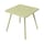 Table carrée Luxembourg métal vert / 80 x 80 cm - 4 pieds - Fermob