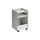 Servierwagen auf Rollen Folded Low metall grau / Aufgeklappt – H 61,5 cm - Muuto
