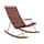 Rocking chair Click plastique rouge - Houe