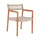 Poltroncina da pranzo Jack Woven Outdoor legno fibra sintetica beige / Corda - Ethnicraft