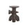 Archeo End table plastic material brown / H 46.7 cm—Jaime Hayón - Magis