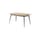Table rectangulaire 55 chêne bois naturel / 140 x 80 cm - Réédition 1955 / 6 personnes - Tolix