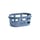 Panier à linge  plastique bleu Small / 57 x  37 x H 24 cm - Recyclé - Hay