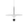 Suspension Kantarell LED métal noir / Ø 60 cm - NEW WORKS