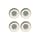 Set de 4 assiettes creuses Bazaar / Ø 21 cm - Serax