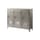 Armoire Casier B3 métal argent / 3 portes - L 120 x H 102 cm / Réédition 1930 - Tolix
