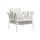 Fauteuil rembourré Inout 851 gris / Sangles élastiques - Coussins INCLUS - Gervasoni