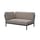 Canapé de jardin modulable Level tissu beige / Angle gauche - L 139 x P 92,5 cm - Houe