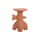 Table d'appoint Archeo plastique orange / H 46,7 cm- Jaime Hayón - Magis