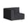 Fauteuil Bridge tissu gris / Module d'angle droite-gauche pour canapé modulable - TIPTOE