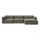 Canapé d'angle Develius F tissu vert / 4 places - L 309 cm / Dormeuse droite - &tradition