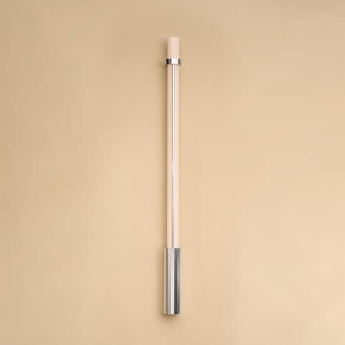 Applique d\'extérieur In Fine LED verre / L 105 cm - DCW éditions - Argent - Aluminium, Verre