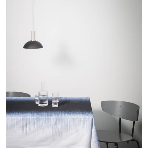 Carafe Ripple verre transparent / 1 L - Verre strié - Ferm Living - Transparent - Verre soufflé bouche