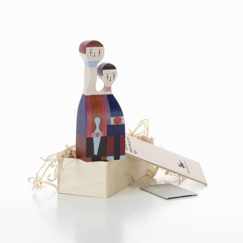 Dekoration Wooden Dolls - No. 11 holz bunt / By Alexander Girard, 1952 - Vitra - Nr. 11 - Tanne