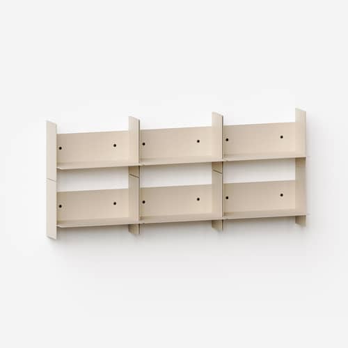 Etagère Pli / L 30 x P 15 cm - TIPTOE - Blanc crème - Acier thermolaqué