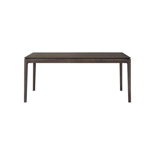 Bok Extending table wood brown / L 180 to 280 cm - 8 to 10 people - Ethnicraft - Dark brown oak - Tinted oak wood
