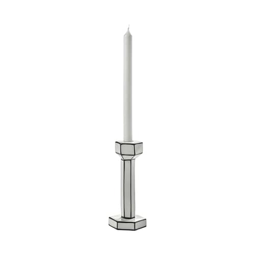 Kerzenleuchter Carte Blanche keramik weiß / Breit – H 20,8 cm - Serax - H 20,8 cm - Porzellan