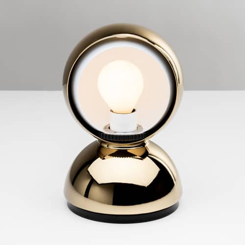 Lampe de table Eclisse or métal / Edition limitée 100ème anniversaire - Vico Magistretti , 1965 / Seconde vie - Artemide - Doré - Métal