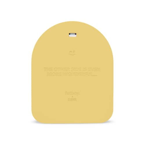 Miroir mural Mirage jaune Dome / Verre coloré - L 60 x H 73,5 cm - Fatboy - Jaune doux - Polyuréthane, Verre coloré