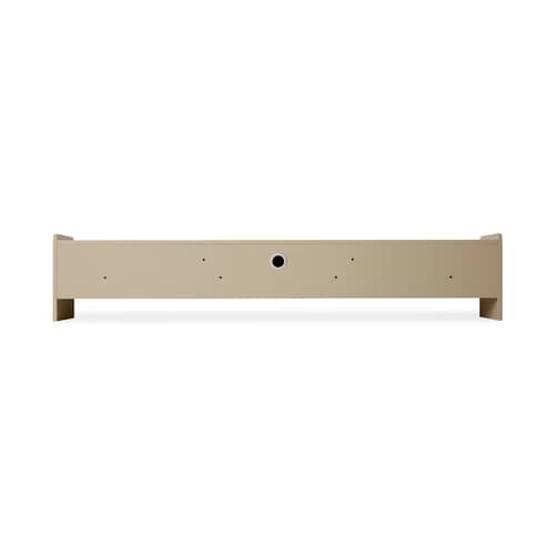 Mobile TV Space legno beige / Cassetto a 3 cassetti - L 200 x H 39 cm - HK LIVING - Crema - MDF laccato