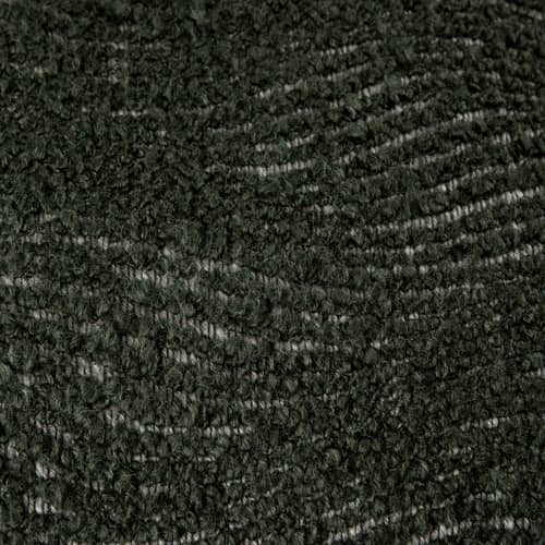 Pouf Orb tessuto verde / Ø 92 cm - Tessuto bouclé jacquard - Ethnicraft - Tessuto jacquard a riccioli / Verde foresta - Schiuma ad alta densità, Tessuto bouclé jacquard