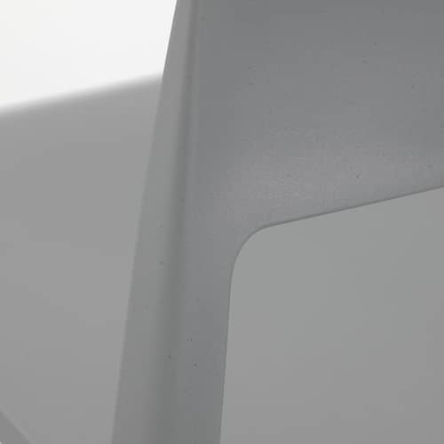 Sedia impilabile Tip Ton RE materiale plastico grigio / Plastica riciclata - inclinabile & ergonomica - Vitra - Grigio - Polipropilene riciclato